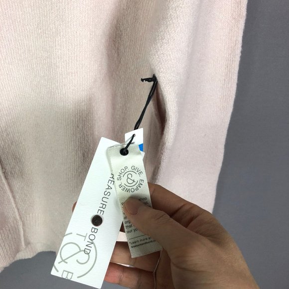 Treasure & Bond Pink Hush Cotton Crew Neck Sweater Size XS - Picture 5 of 9